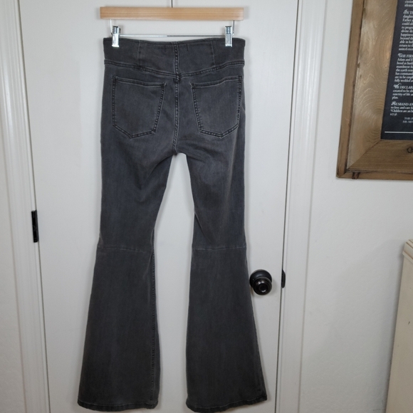 Free People Grey Wide-Leg Flare Pullon Pants Size 27 - Picture 6 of 10